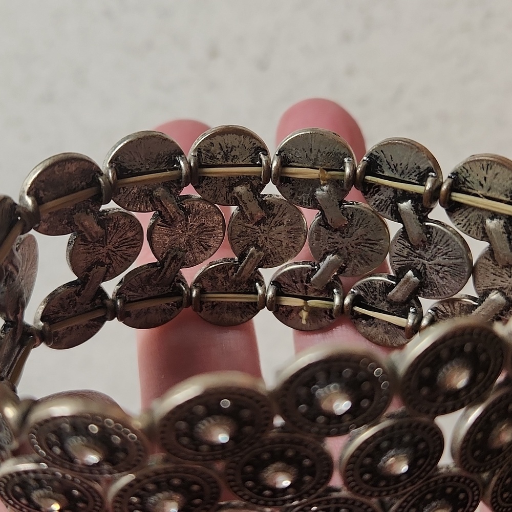 Maurices Silver with Faux Diamonds Stretch Bracelet - Picture 3 of 5
